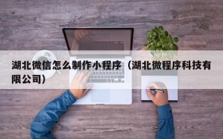 德阳湖北微信怎么制作小程序（湖北微程序科技有限公司）